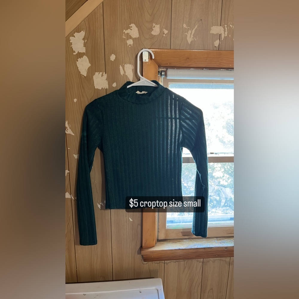 Blue Green crop top